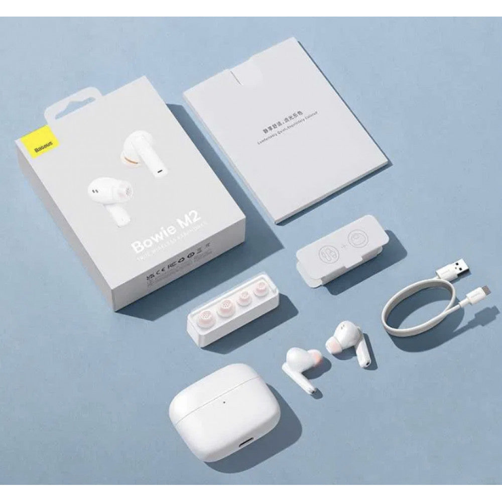 Bluetooth headset TWS – Baseus (NGTW140002) Bowie M2 White