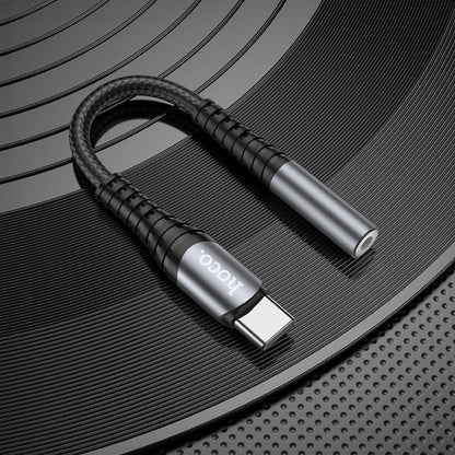 Adapter USB C To 3.5mm Hoco LS33 – Metal Gray