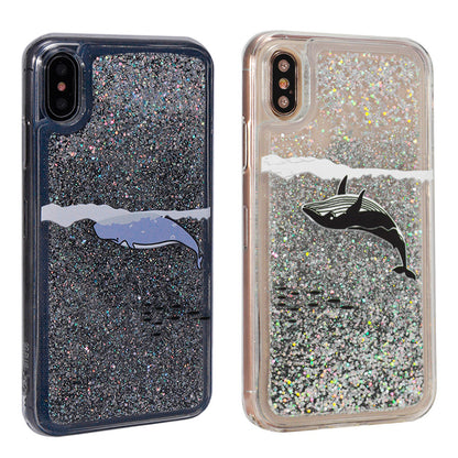 Whales Glitter TPU Case - iPhone X ; Xs