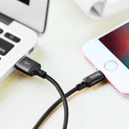 Lightning cable 2A (1m) Hoco X14 – Black