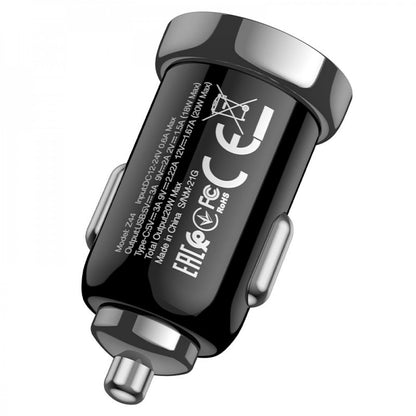 Car Charger | 20W | PD | QC3.0 – Hoco Z44 – Black