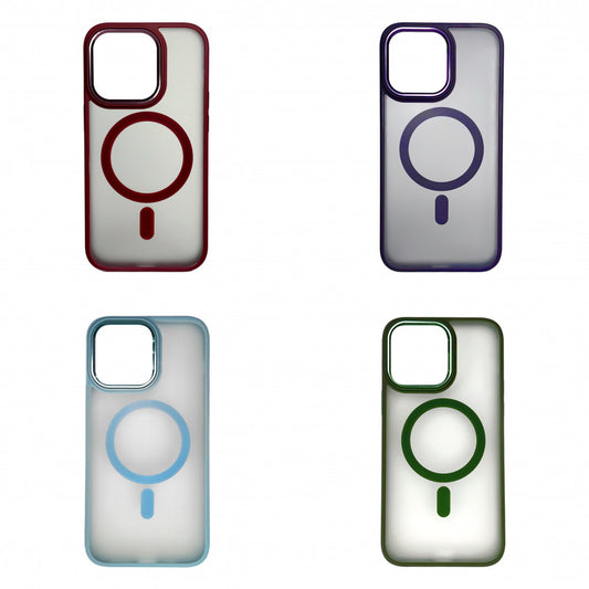 Colorful Matte Case with MagSafe - iPhone 14 Pro Max - Bordo