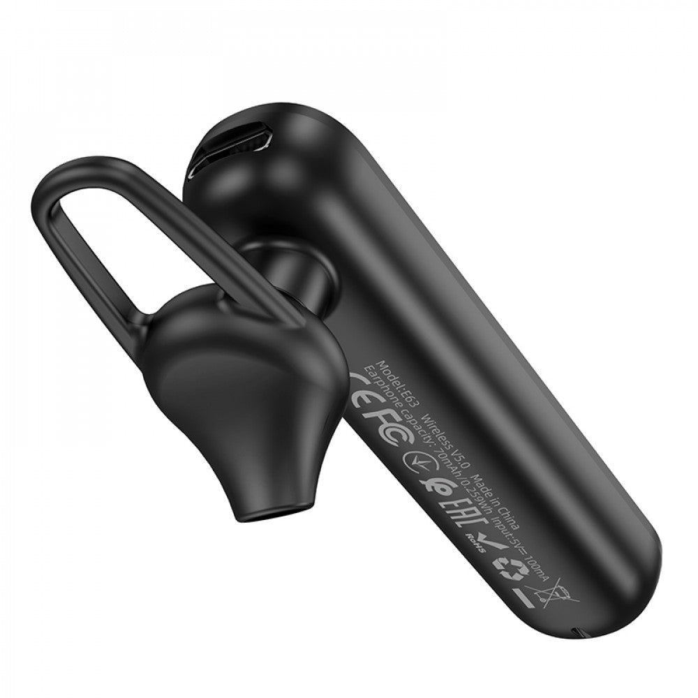 Bluetooth Headset – Hoco E63 – Black