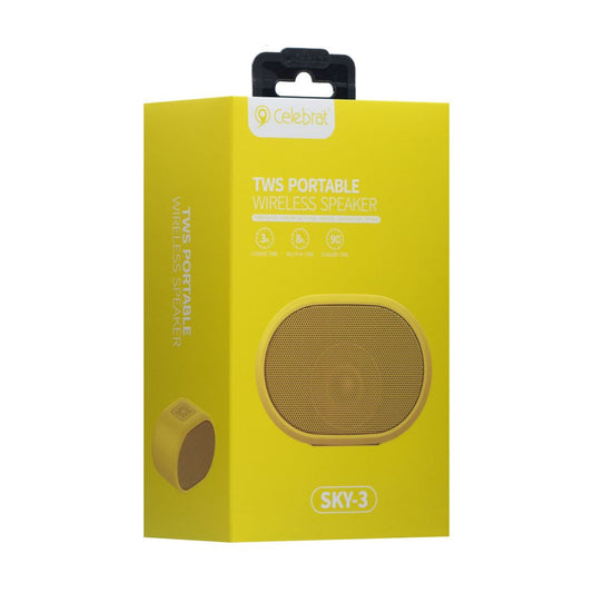 Portable speaker – Celebrat Sky-3 – Yellow