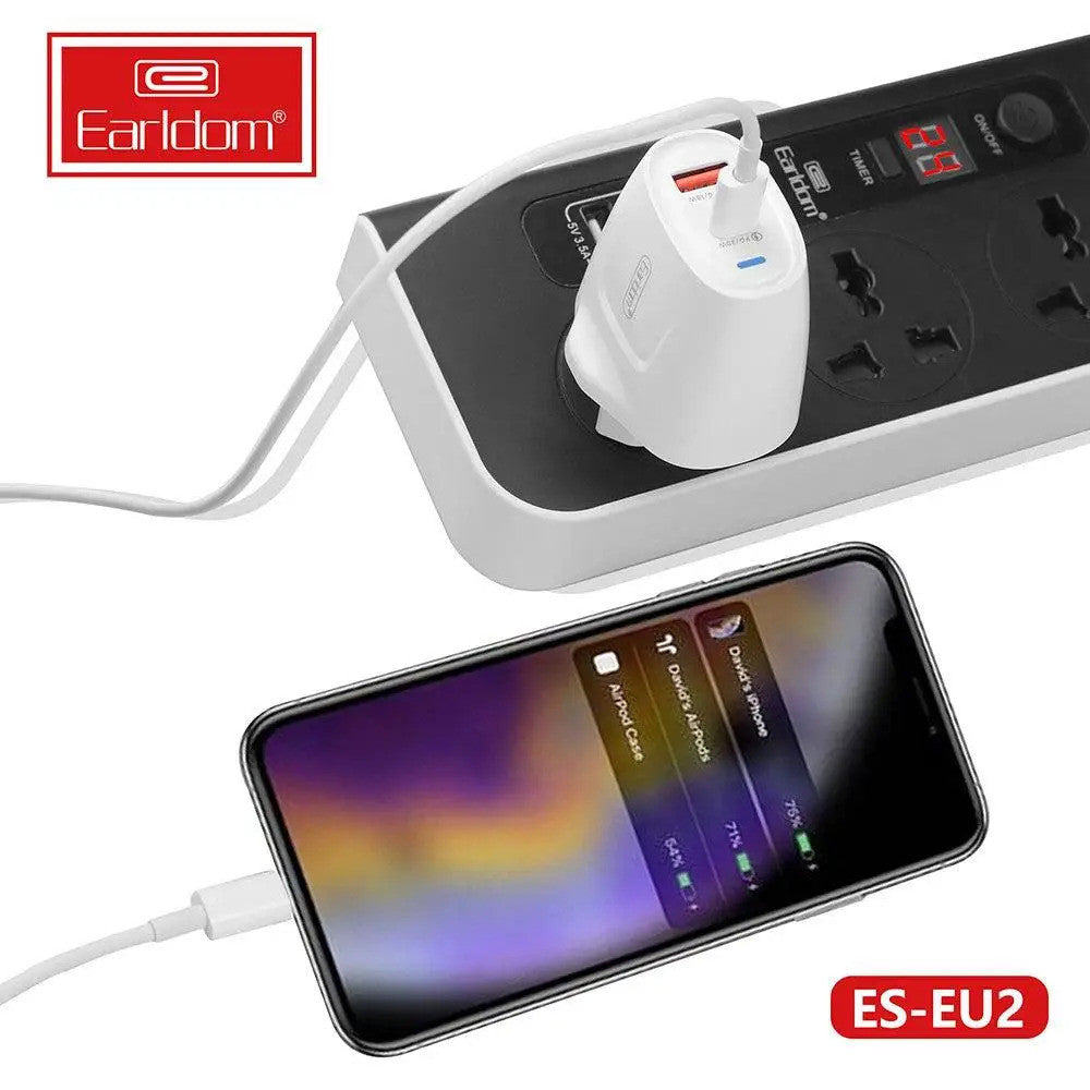 Home Charger | 20W | 1U | PD - Earldom ES-EU2