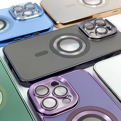 Electroplate Matte Case With Magsafe - iPhone 15 Pro - Gray