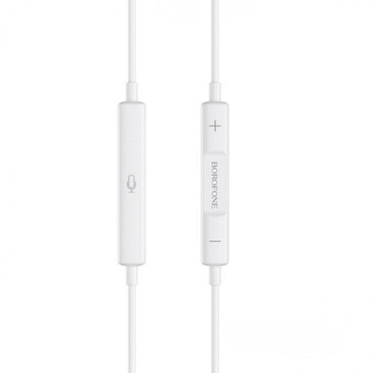 Lightning headphones with microphone – Borofone BM30 Pro – White