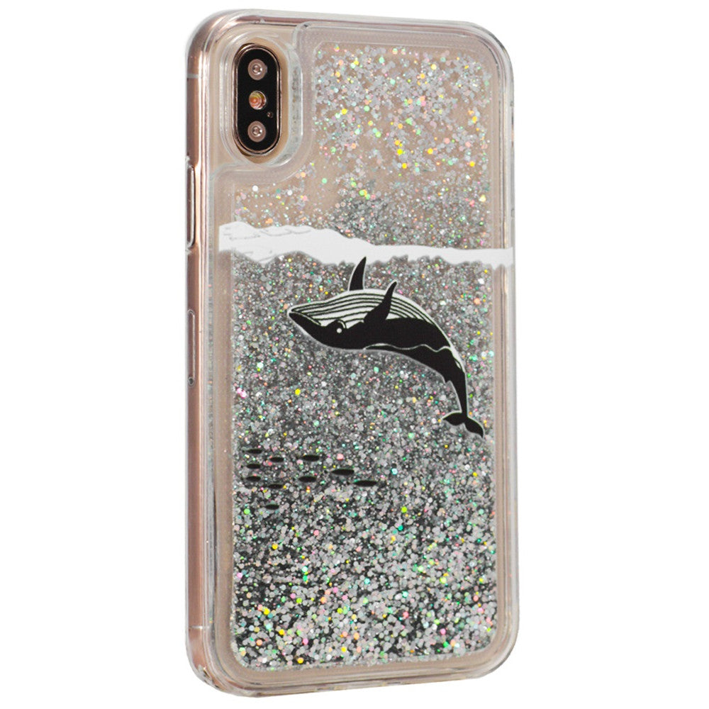 Whales Glitter TPU Case - iPhone X ; Xs