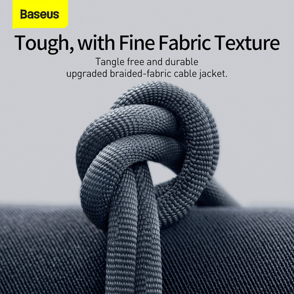 USB C to Lightning cable 20W (1.2m) – Baseus (CAJY0002) Crystal Shine Series – CAJY000201 Black