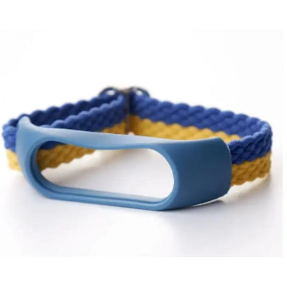 Reminets Braided – Xiaomi Mi Band 5 | 6 | 7 - Blue &amp; Yellow
