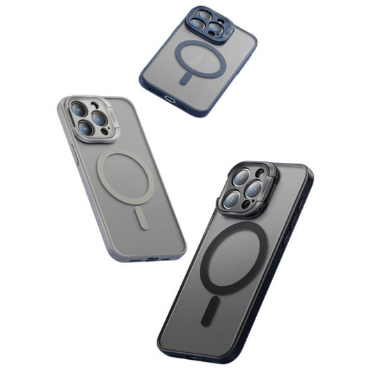 Rock Guard Foldable Series TPU Case with Magsafe - iPhone 15 Pro Max - Titanium Gray