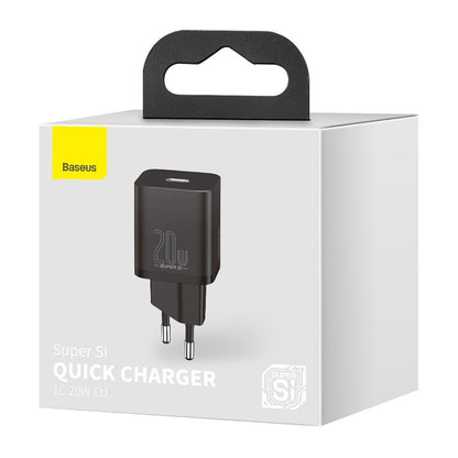 Home Charger | 20W | 1C – Baseus (CCSUP-B) Super Si Quick Charger – CCSUP-B01 Black