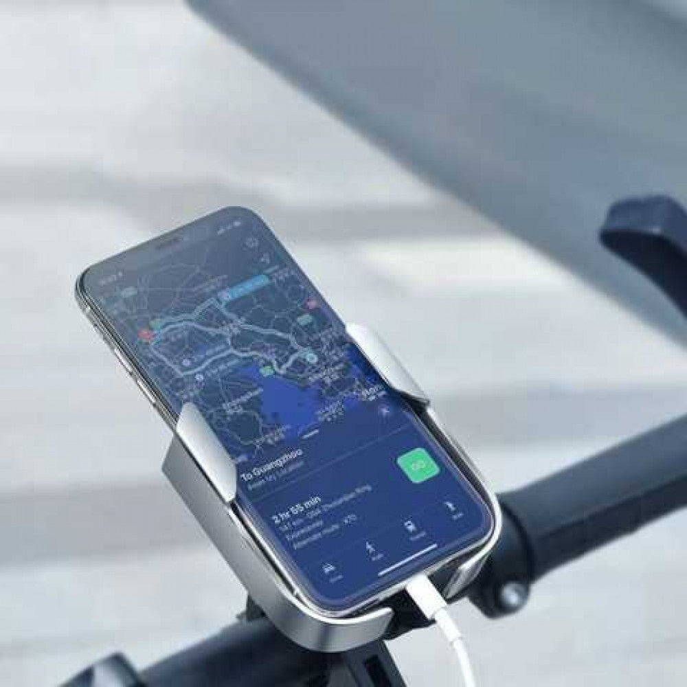 Motorcycle Holder—Baseus (SUKJA) Armor (Applicable for bicycle—SUKJA-01 Black