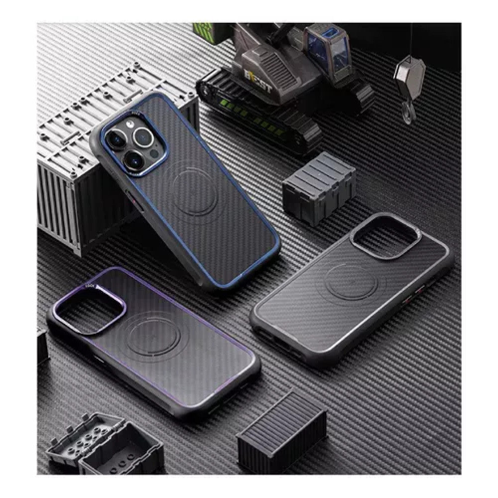 Rock Kevlar Series TPU Case with Magsafe - iPhone 15 Pro - Titanium Black