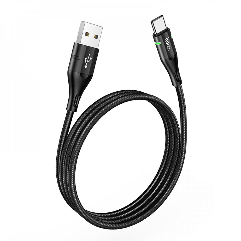 Cable USB C 2.4A (1.2m) – Hoco U93 – Black