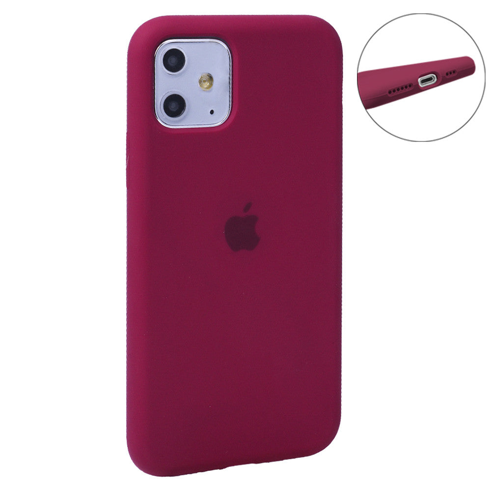 Original Silicone Case Full Size – iPhone 11 – Neon Pink