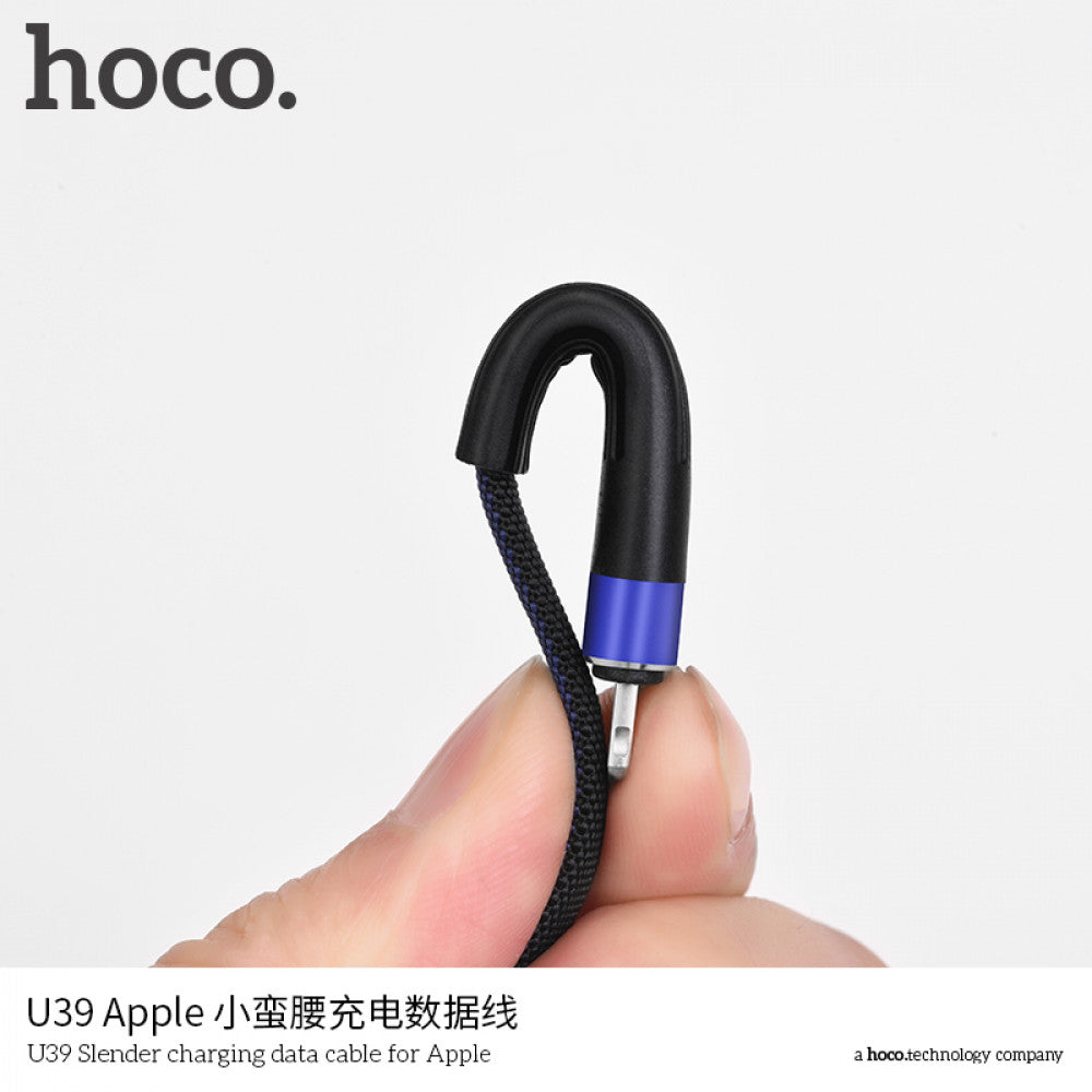 Lightning cable 2.4A (1.2m) – Hoco U39 – Black &amp; Gold