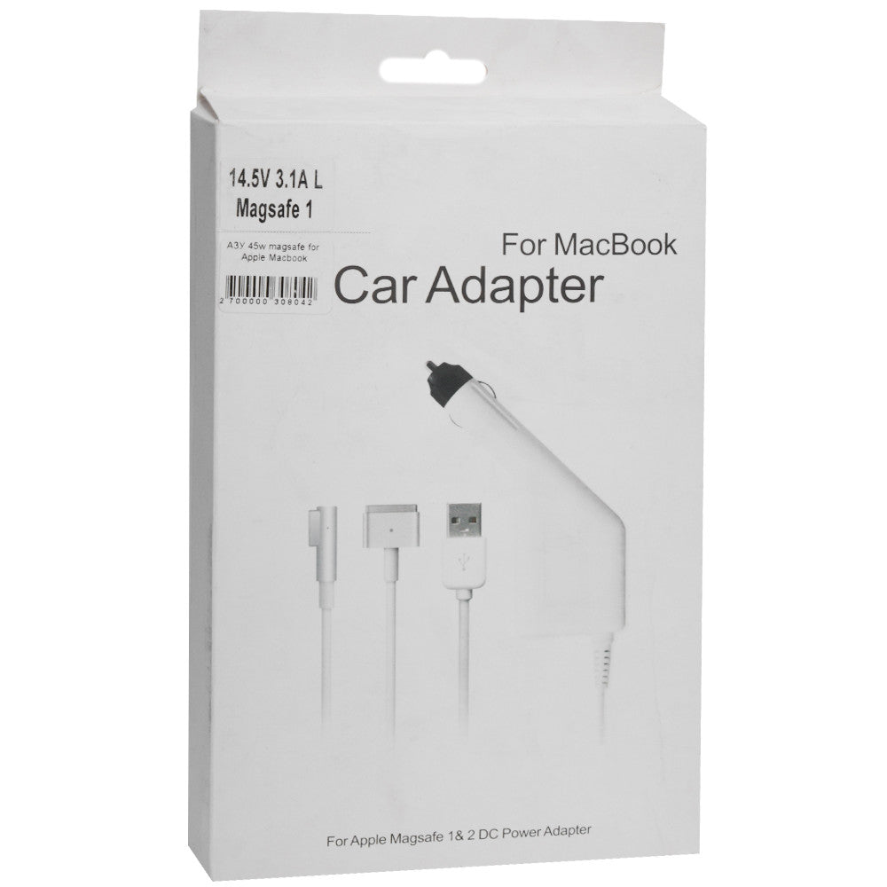 Car Charger 60W 16.5V 3.65A — Macbook , Magsafe