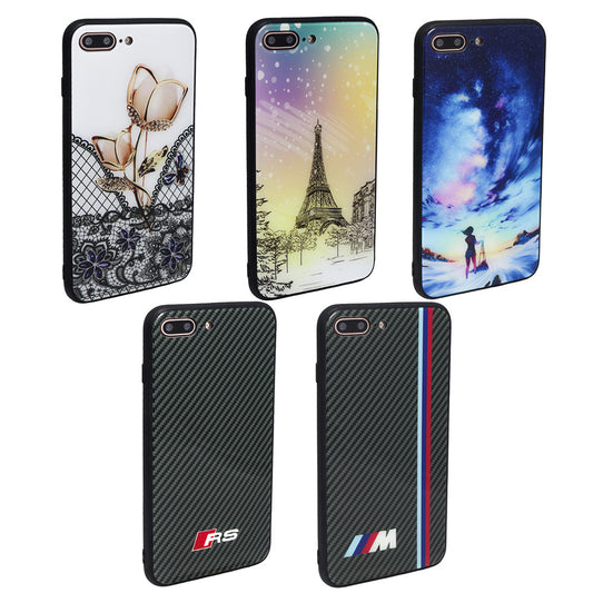 Case + Glass TPU Case – iPhone 7 Plus – Flowers