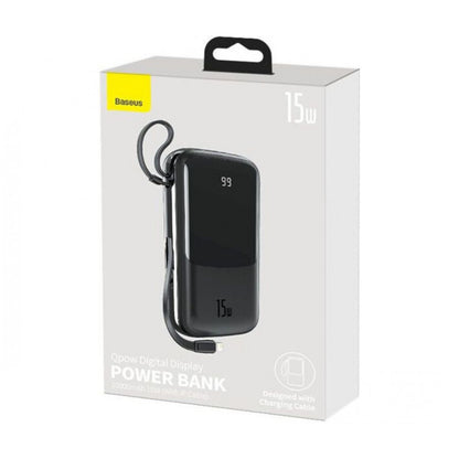 Power Bank 20000 mAh | 15W | Digital Display - Baseus (PPQD-F) - PPQD-F01 Black
