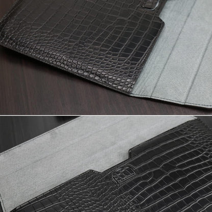 PU Sleeve Case Crocodile – MacBook 13.3 – Black