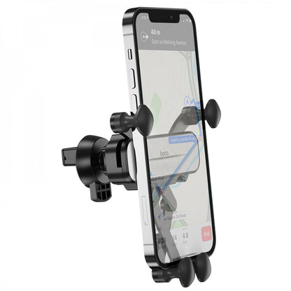 Car Holder – Hoco CA102 Manner gravity linkage – black silver