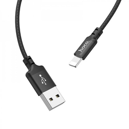 Lightning cable 2A (1m) Hoco X14 – Black