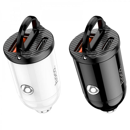 Car Charger | 30W | PD | QC3.0 - Hoco NZ2 - White