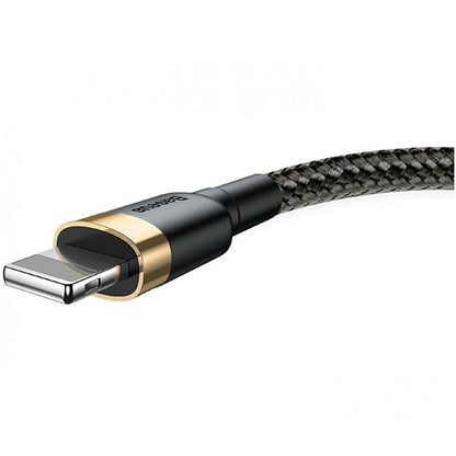 Lightning cable 1.5A (2m) - Baseus (CALKLF-CV1) Cafule Series Gold &amp; Black - CALKLF-CV1 Gold+Black