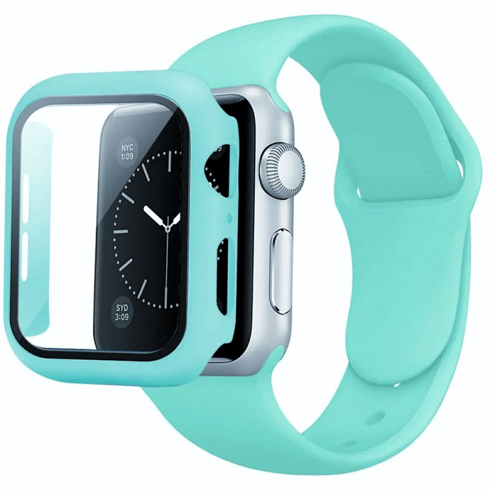 Reminets Silicon &amp; Glass – Apple Watch 42 mm – Dark Green