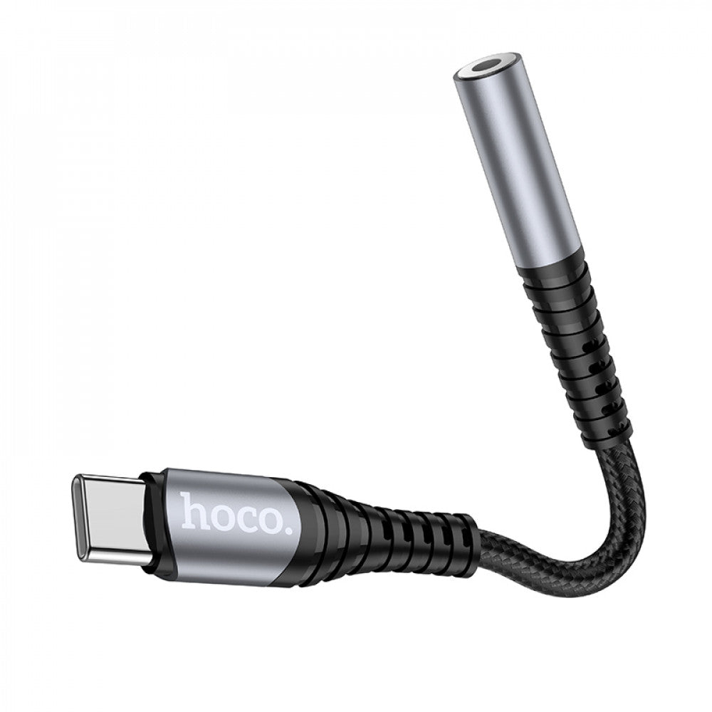 Adapter USB C To 3.5mm Hoco LS33 – Metal Gray