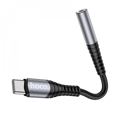 Adapter USB C To 3.5mm Hoco LS33 – Metal Gray