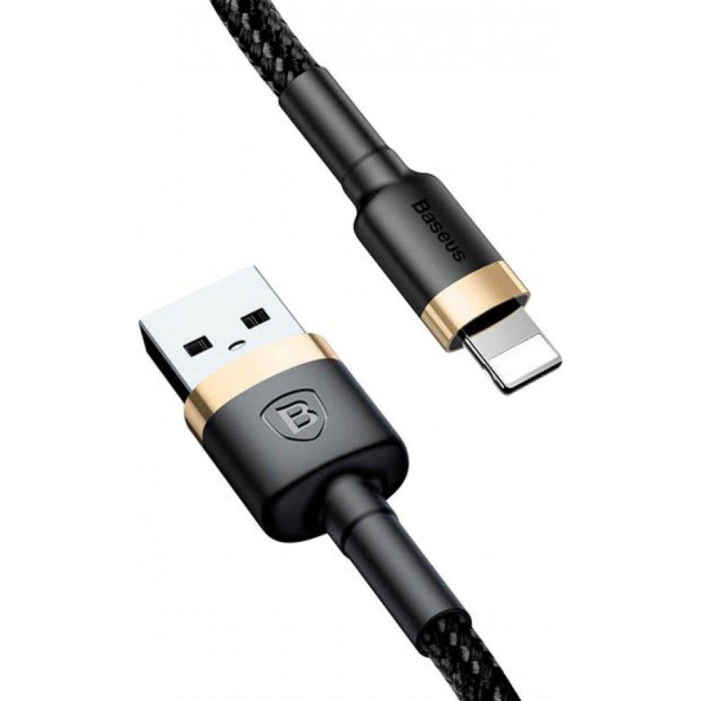 Lightning cable 1.5A (2m) - Baseus (CALKLF-CV1) Cafule Series Gold &amp; Black - CALKLF-CV1 Gold+Black