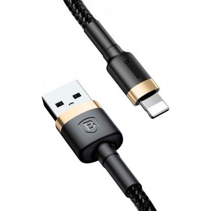 Lightning cable 1.5A (2m) - Baseus (CALKLF-CV1) Cafule Series Gold &amp; Black - CALKLF-CV1 Gold+Black