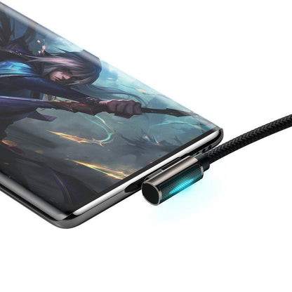 USB C cable 66W (1m) – Baseus (CATCS-B01) Legend Series Elbow Black
