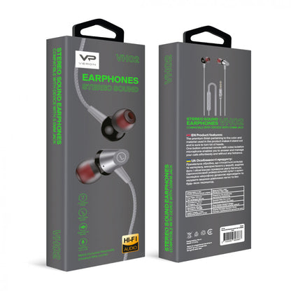 Headphones with microphone 3.5mm – Veron VH02 Gray