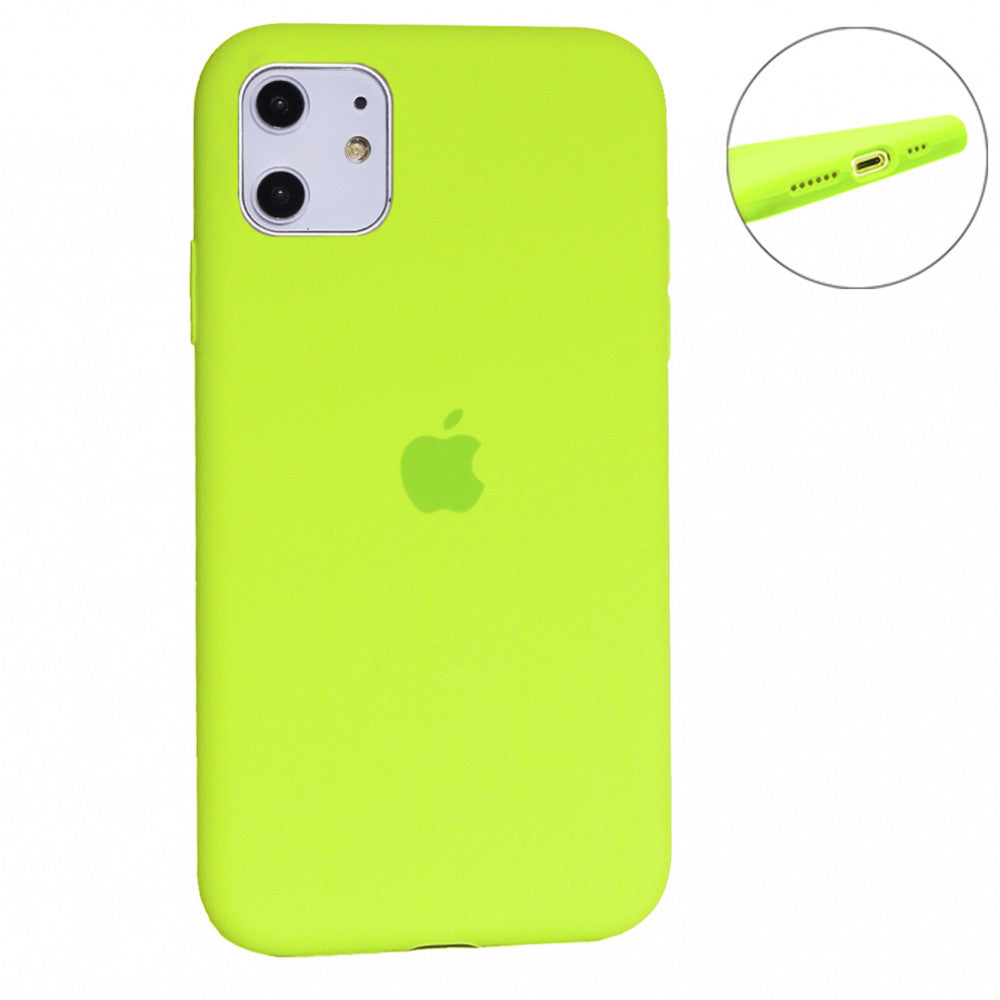Original Silicone Case Full Size – iPhone 11 – Neon Pink