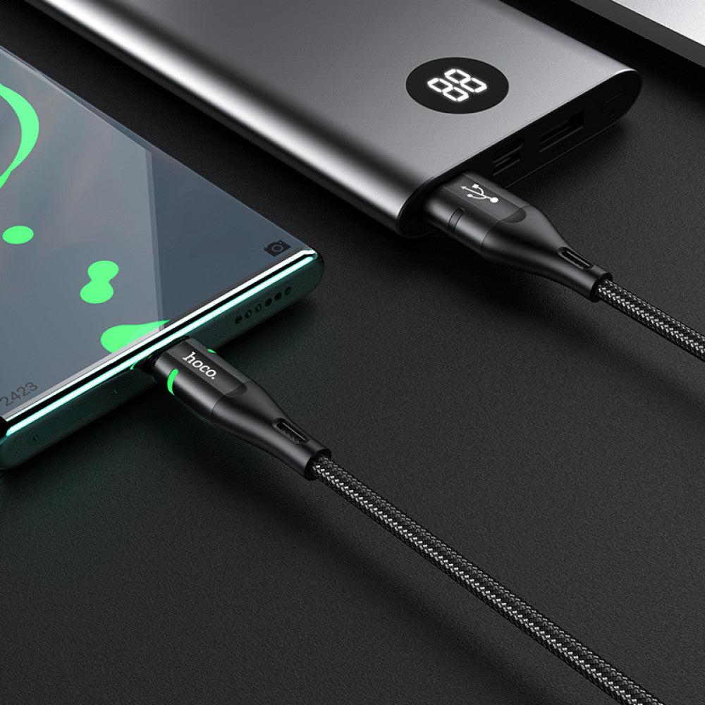 Cable USB C 2.4A (1.2m) – Hoco U93 – Black