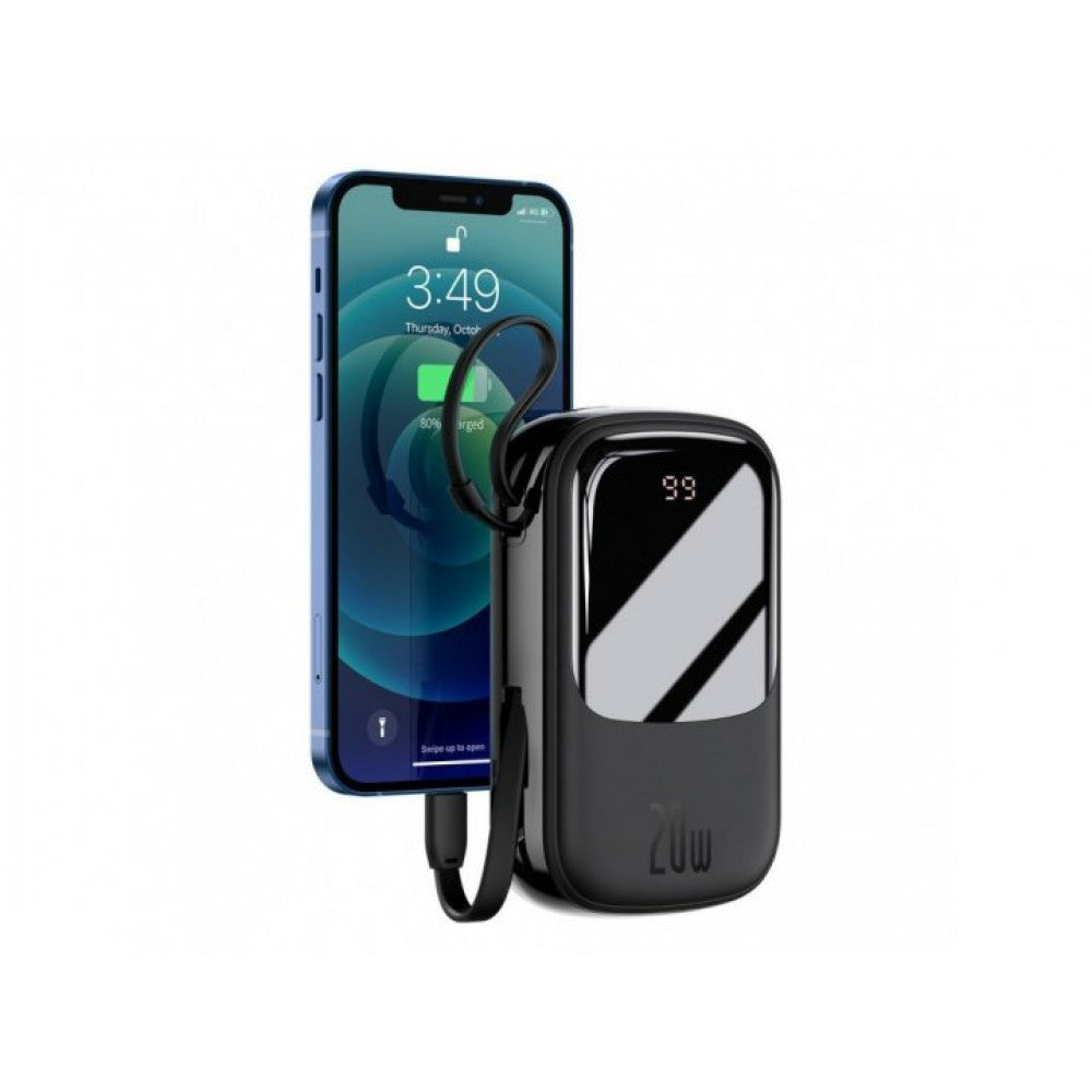 Power Bank 20000 mAh | 20W | Digital Display – Baseus (PPQD0400) – PPQD040001 Black