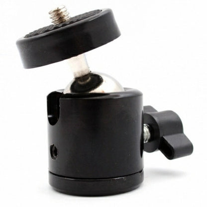 360° Articulating Mount for LED Lamp, Camera, GoPro to Tripod, Metal Head