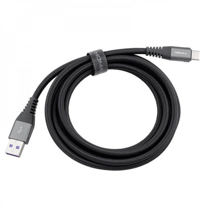 USB C cable 5A (2m) – Momax DA18E Space Gray