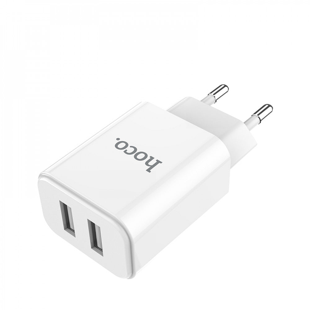 Home Charger | 2.1A | 2U - Hoco C62A White