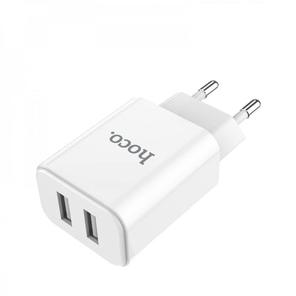Home Charger | 2.1A | 2U - Hoco C62A White
