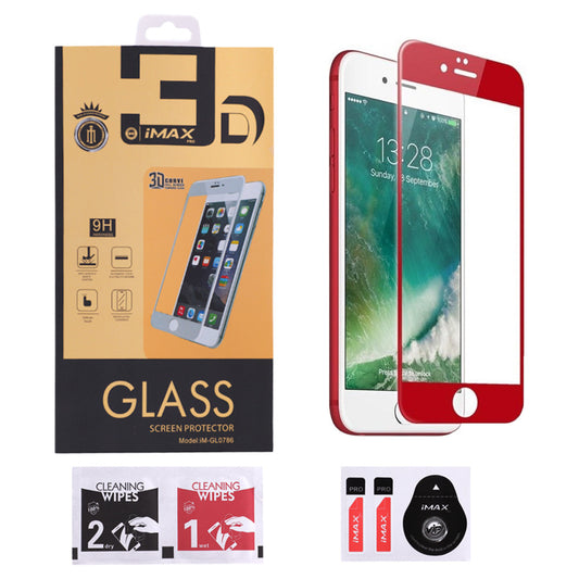 Zahisne sklo iMax Curved 3D - iPhone 7 Plus; 8 Plus Red