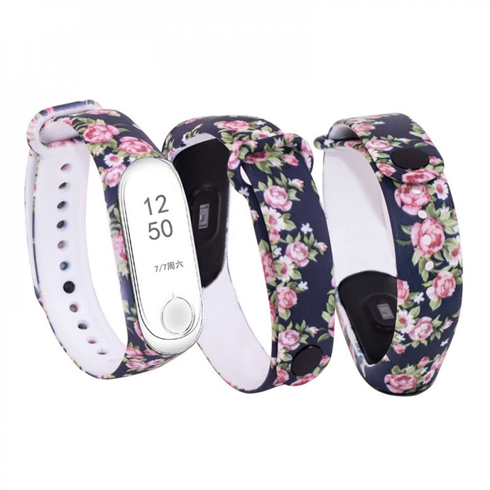 Reminets Silicone Flowers Design – Xiaomi Mi Band 2