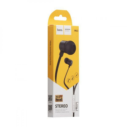 Headphones with microphone 3.5mm – Hoco M63 Ancient sound – Black
