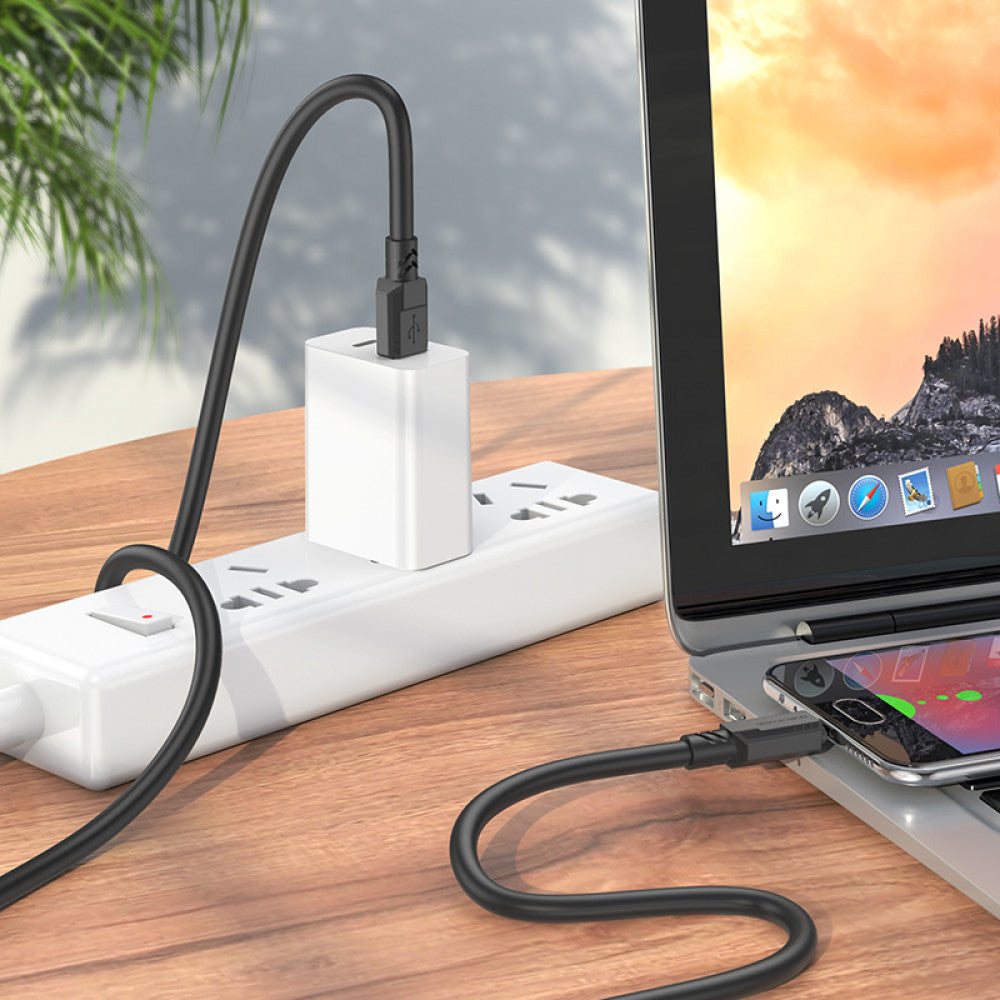 Cable Micro 2.4A (1m) – Borofone BX81 – Black