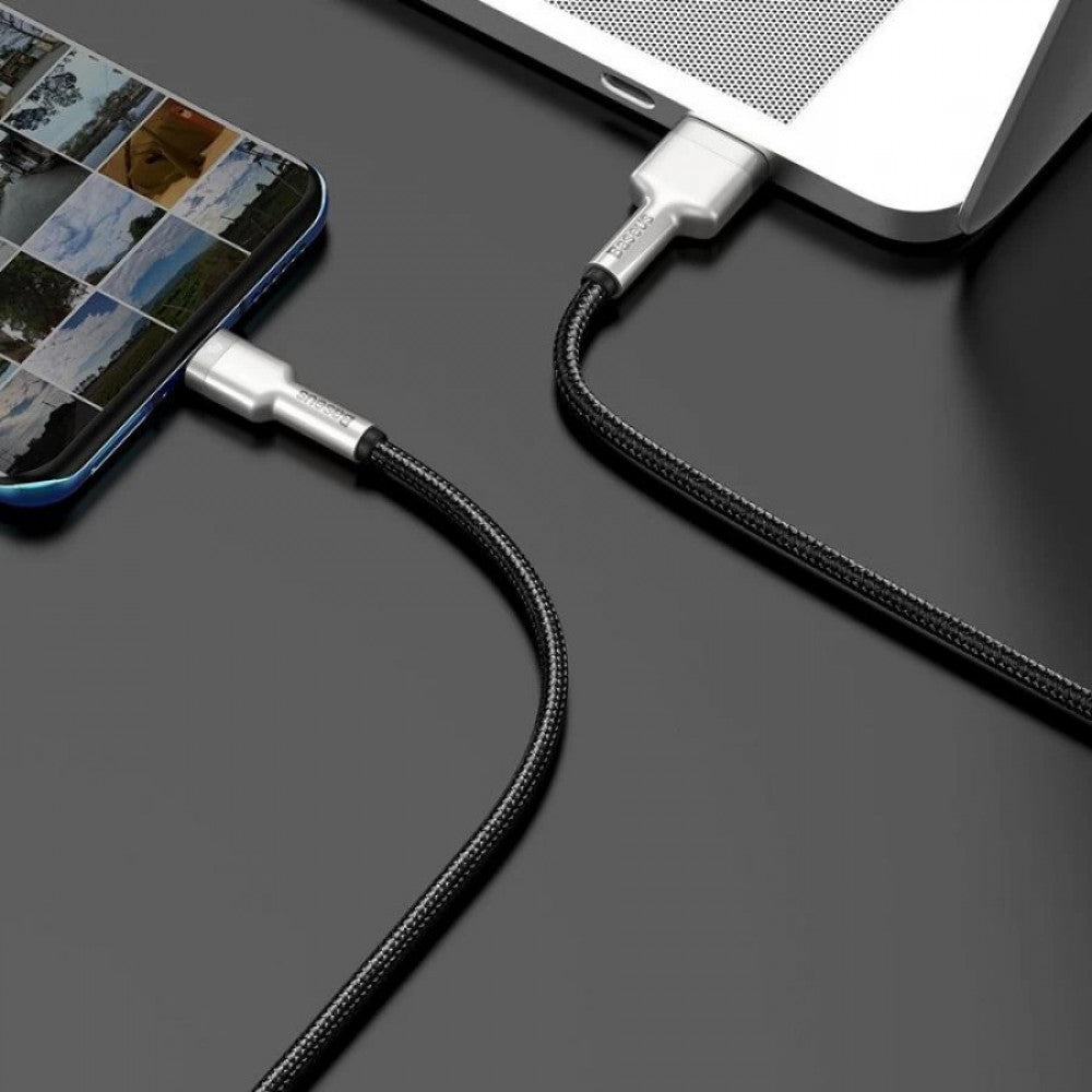 USB C cable 40W (0.25m) – Baseus (CATJK-01) Cafule Series Metal Data – CATJK-01 Black