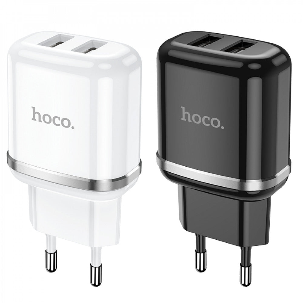 Home Charger | 2.4A | 2U - Hoco N4 - Black