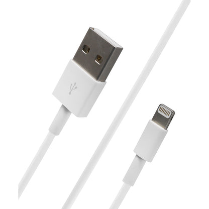 Car Charger | 2.1W | 2U | Lightning Cable (1m) – Griffin White &amp; Black